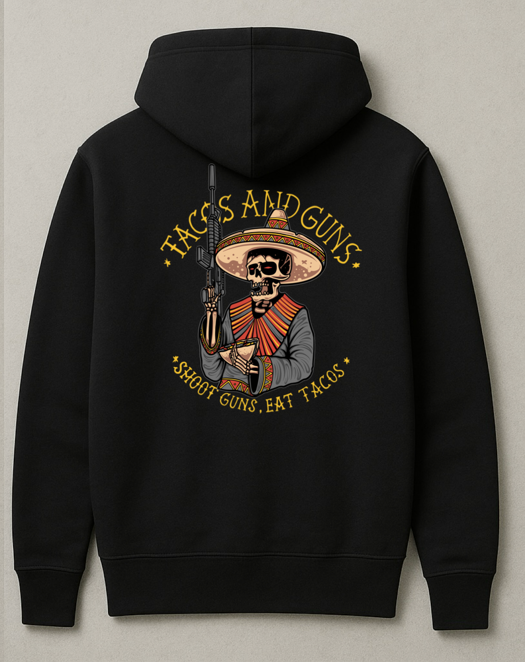 TACOS AND GUNS PULLOVER/HOODIE