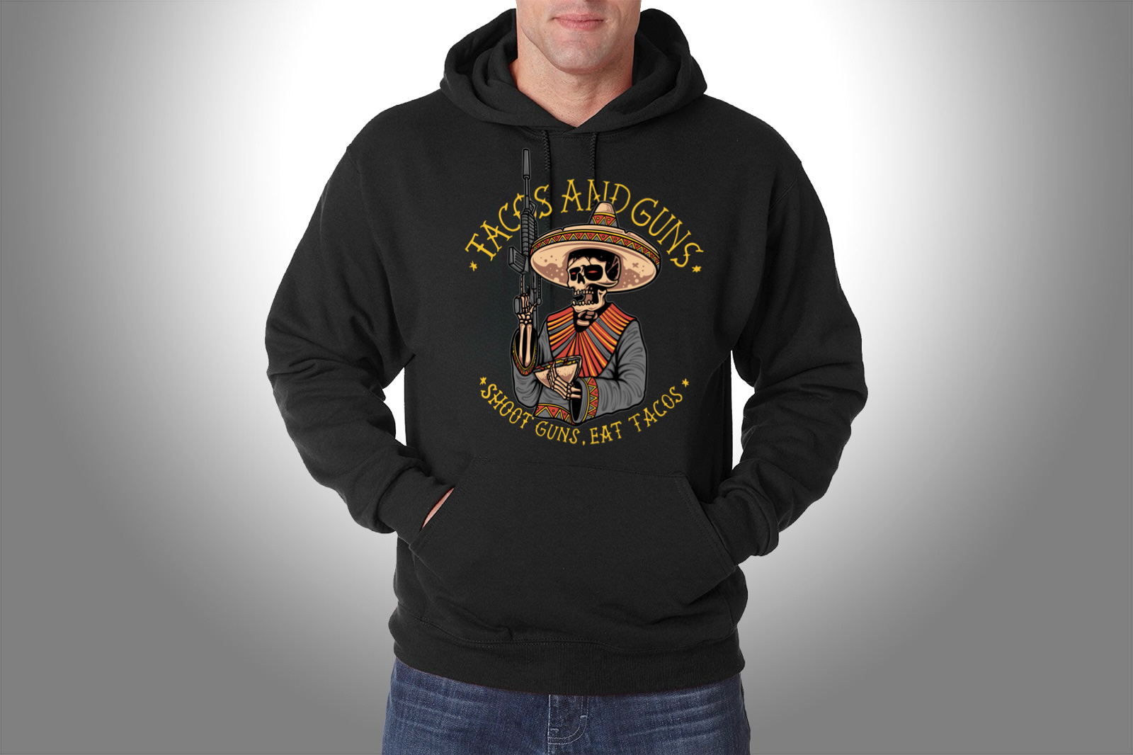 TACOS AND GUNS PULLOVER/HOODIE