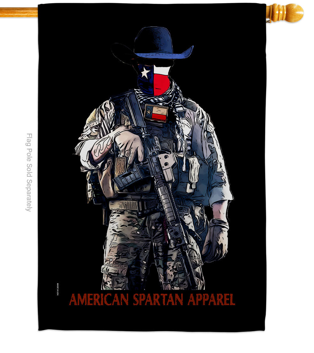 TEJANO FLAG.  28/40 INCH, DOUBLE SIDED FLAG