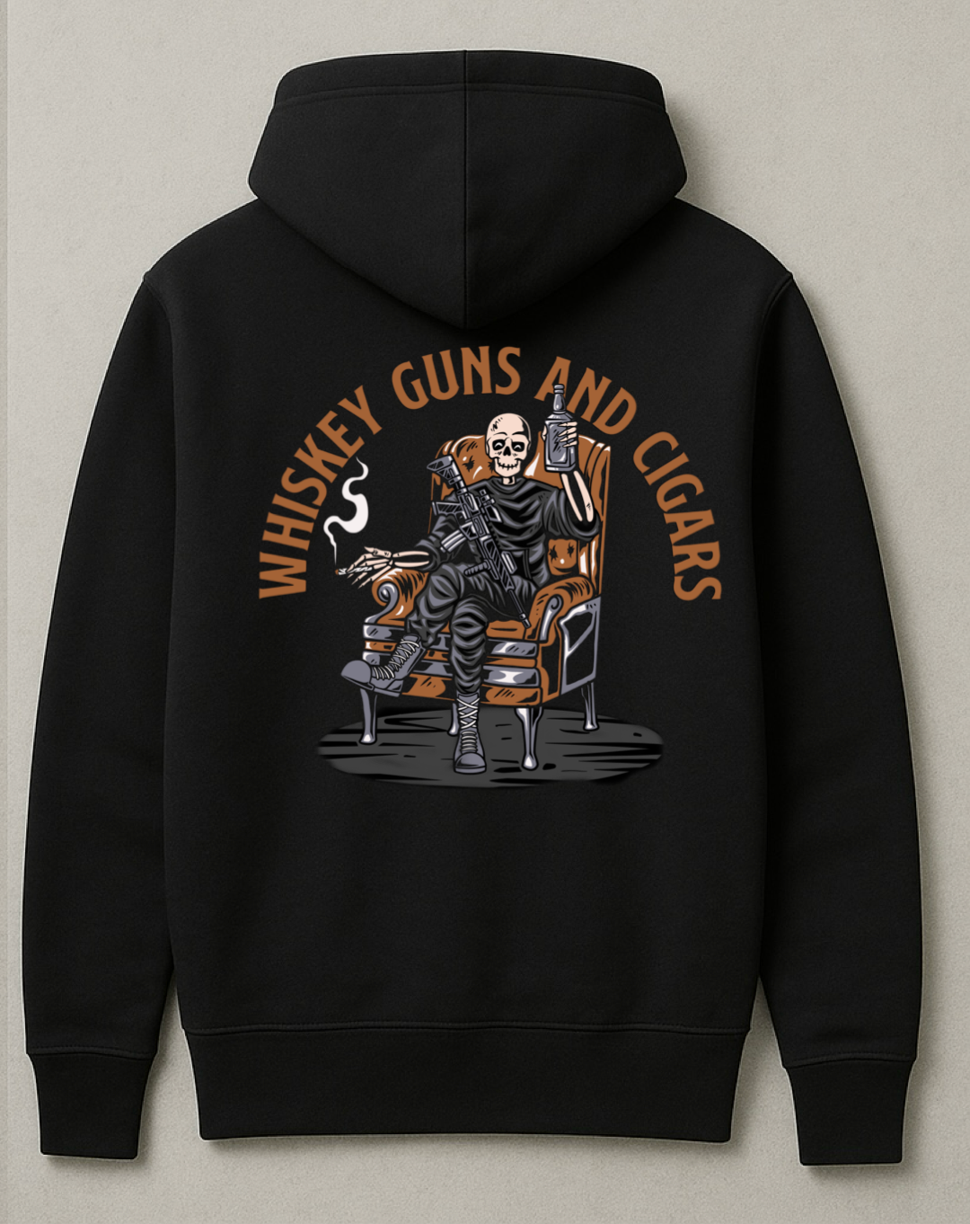 WHISKEY, CIGARS, GUNS PULLOVER/HOODIE